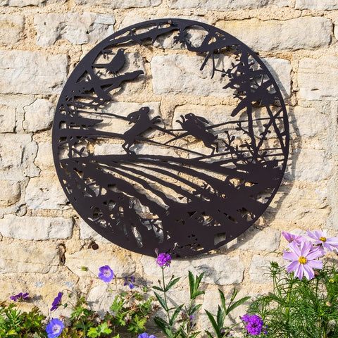 Wall Art - Boxing Hares, Field & Hedge