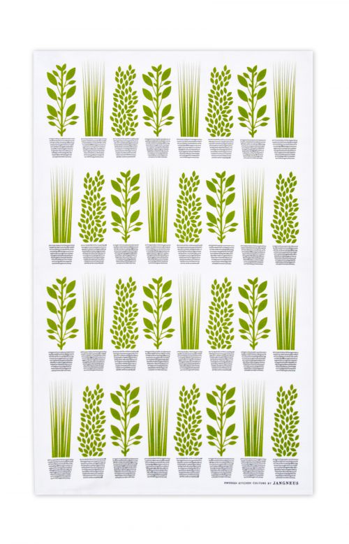 Jangneus - Green Herbs Tea Towel