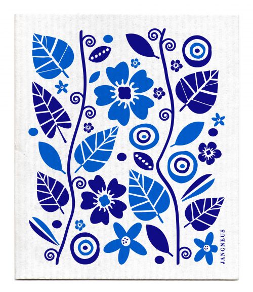Jangneus - Blue Garden Dishcloth