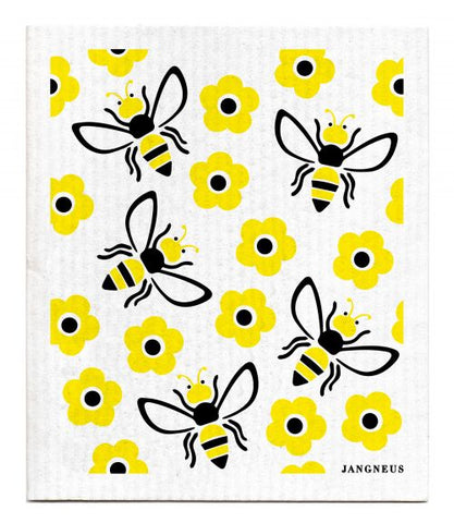 Jangneus - Yellow & Black Bee Dishcloth