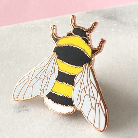 Sarah Frances Bee Enamel Pin Badge