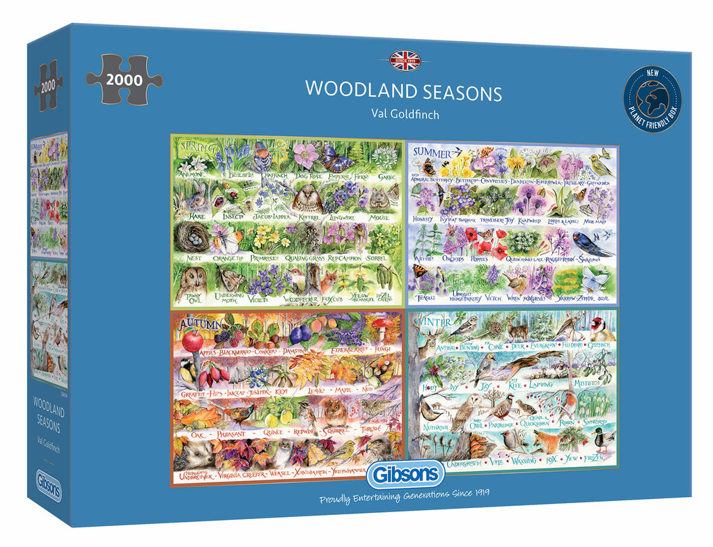 Woodland Seasons Jigsaw, 2000 pieces