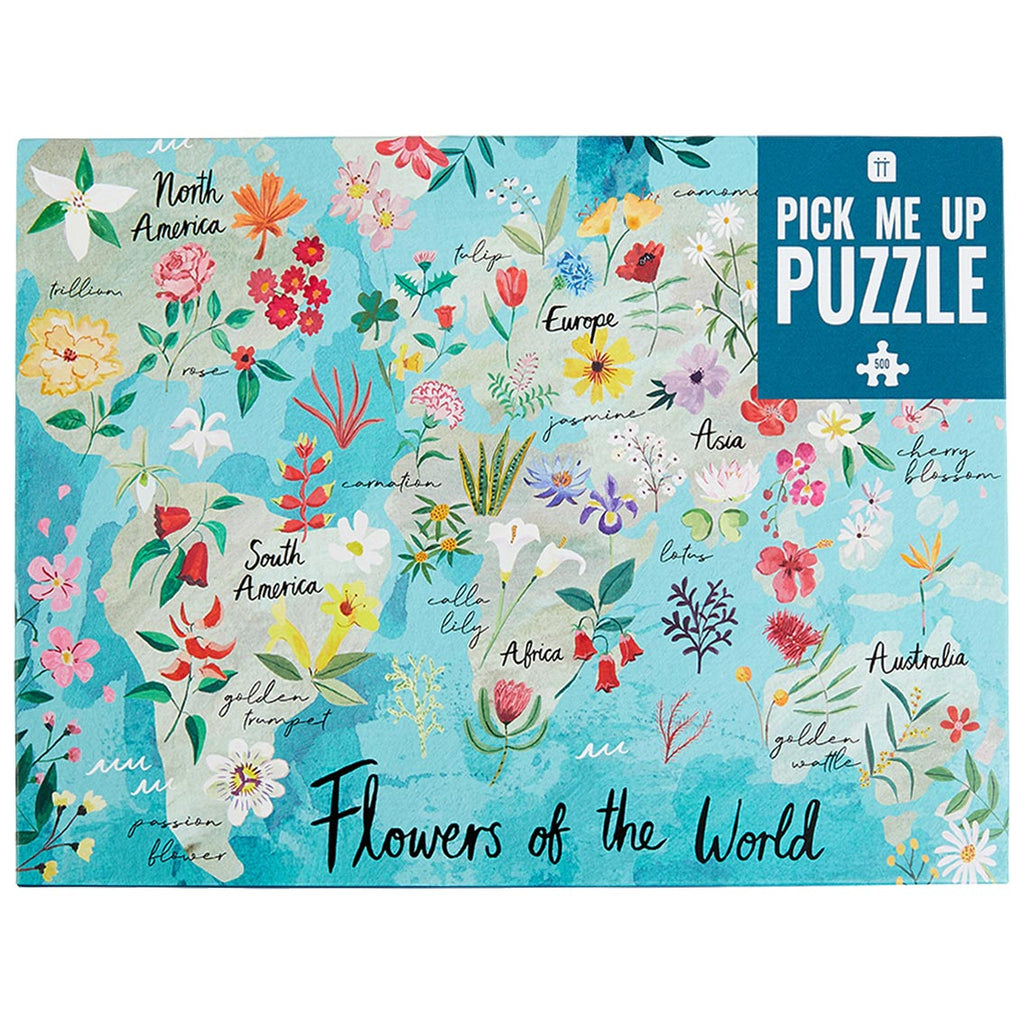 Flowers of the World Jigsaw, 500 pieces
