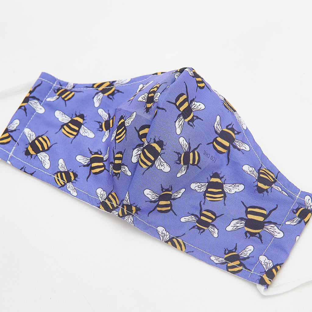 Eco Chic - Blue Bee Face Cover